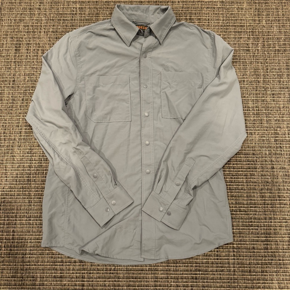 Ridgecut Toughwear Stylish Light Gray Button Down Shirt